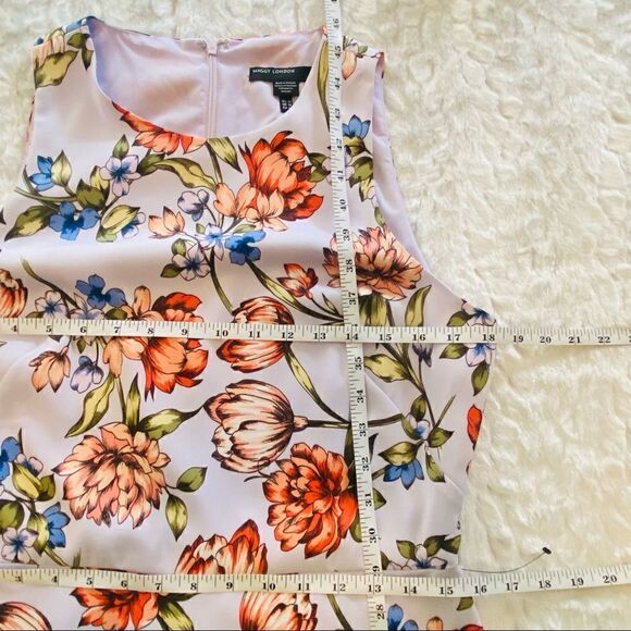 Maggy London Floral Charmeuse Midi dress NWOT size 10 - Picture 13 of 14